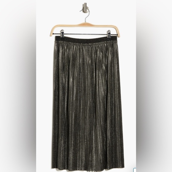 St John Foil Pleated Jersey Skirt - Picture 2 of 4